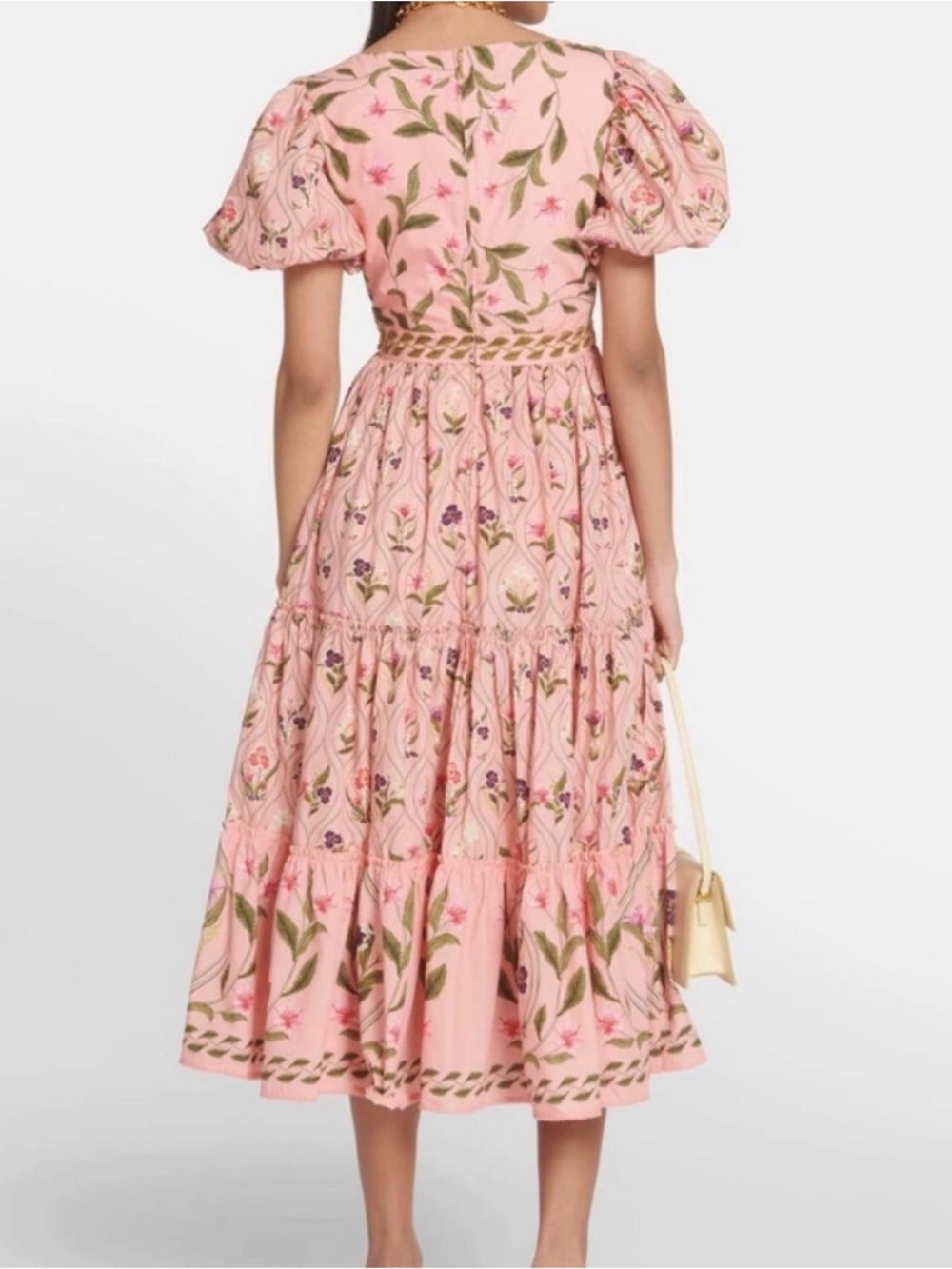 Agua by Agua Bendita Alga Pacifico tiered cotton midi dress